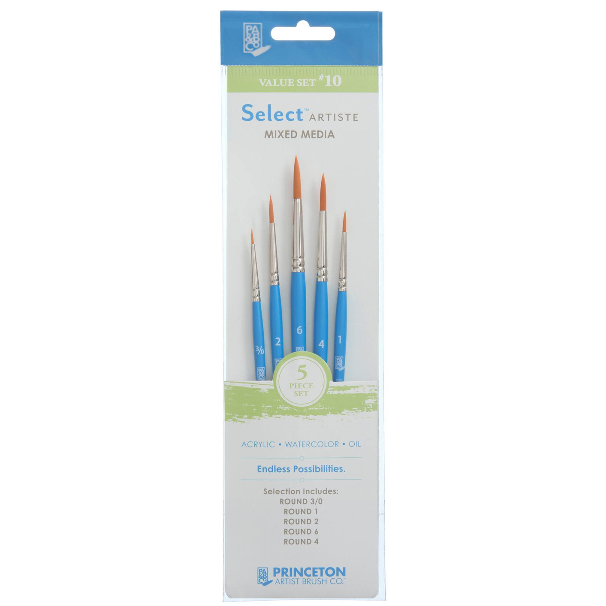 Princeton™ Select™ Artiste Series 3750 #10 Brush Set